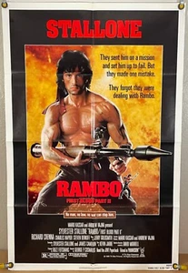 PÓSTER DE PELÍCULA RAMBO PRIMERA SANGRE PARTE II FF ORIGINAL DE UNA HOJA STALLONE (1985) - Imagen 1 de 2