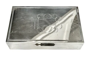 Sterling Silver 925 Dresser Jewelry Storage Box MI Armaos Made In Greece - Picture 1 of 15