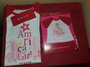 Camisa American Girl Girls y Camiseta Muñeca 18" Denver Skyline NUEVA Talla, S M y L  - Imagen 1 de 4