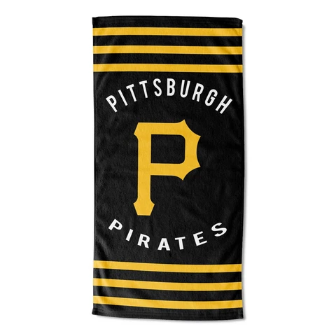 Pittsburgh Pirates Beach Towel (Stripes) OFFICIAL MLB Cover