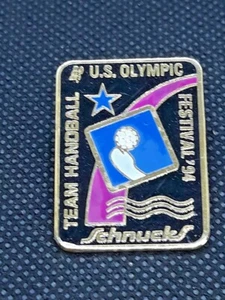Vintage 1994 U.S. Olympic Festival Team Handball Schnucks Lapel Pin ~ Ships FREE - Picture 1 of 4