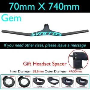 FRASER IC SL XC Carbon Fiber MTB Integrated Handlebar -17° Degree 28.6mm Clamp - Picture 1 of 46