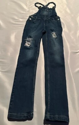 Mono Beautees Niñas Grande L Talla 14 Jean Jersey Conjunto Envejecido Foto 1 de 4