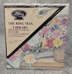 LaVie The Ring Max Library 3 Binder Photo Albums & Storage Box Floral NEW Sealed - Picture 1 of 11