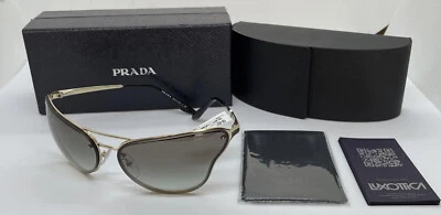NUEVO Gafas de sol Prada para mujer SPR 74V CATWALK monturas doradas lentes degradadas marrones Foto 1 de 4