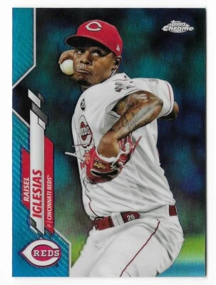 Raisel Iglesias 2020 Topps Chrome Blue Refractor #175 /150 Cincinnati Reds ⚾🐦 - Image 1 of 2