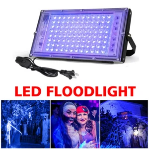Luces LED Negras 100W para Resplandor Fiesta Halloween Luz Negra UV Proyector 395nm - Imagen 1 de 17