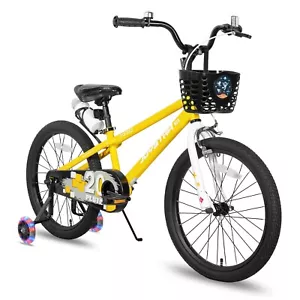 JOYSTAR Kids Bike 18 20 Inch Boy bike Age 5-13 Year old Luminous Training Wheels - Picture 1 of 82