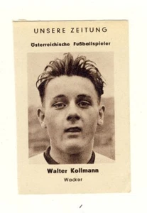 Fußballspieler - Walter „Bandy“ Kollmann - SC Wacker Wien - Sammelbild - Zdjęcie 1 z 2