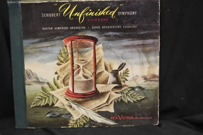 Schubert Unfinished Symphony - Koussevitzky Boston Symphony - 78 RPM 3 Records - Image 1 of 3