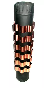 Scambiatore di calore tubo stufa rame, radiatore 4" dia stufa tubo set recupero calore (6) - Foto 1 di 7