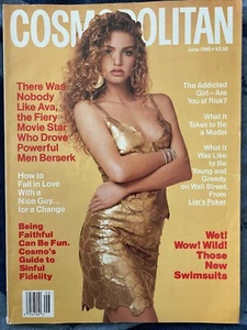 Fab Vintage Cosmopolitan Magazine June 1990 90s Style, Ava Gardner, Supermodels - Picture 1 of 20
