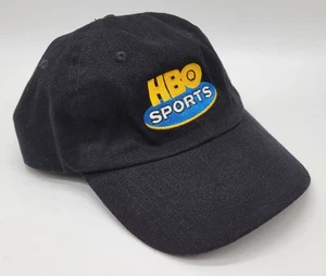 Vintage HBO Sportmütze Baseball schwarz Kopf Schüsse Etikett verstellbar nicht mehr produziert HBO Sport - Bild 1 von 6