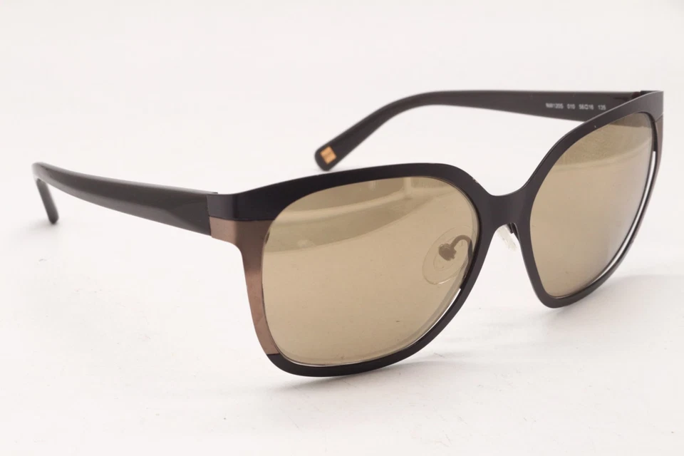 GAFAS DE SOL NINE WEST NW120S 010 MARRÓN GRIS ESPEJADO AUTÉNTICO DISEÑADOR 56-16 Foto 1 de 4