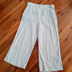 Women's size 10 'WITCHERY' Gorgeous oatmeal linen blend culottes - EUC - Picture 1 of 4