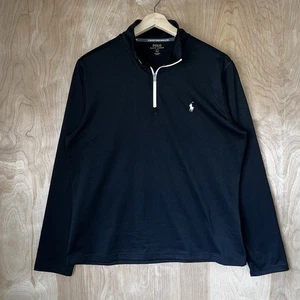 POLO RALPH LAUREN PERFORMANCE QUARTER ZIP PULLOVER LOGO DESIGNER SHIRT GR. LARGE - Bild 1 von 8