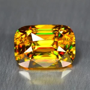 5.30Ct Cushion_Elegant 100% Natural RED FLASH Titanite Sphene - Picture 1 of 2