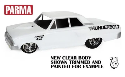 #10292 - 1/10 PARMA FORD 427 THUNDERBOLT .040" CLEAR RC RACE CAR BODY - Image 1 of 2