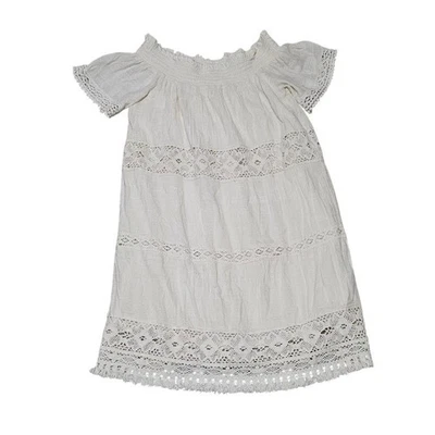 American Eagle Outfitters Dress Women Small White Lace Boho Peasant Cottagecore - Image 1 of 4