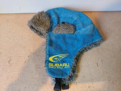 Subaru Rally Team Official Early 2000s Trapper Hat Wear Vintage - Image 1 of 4
