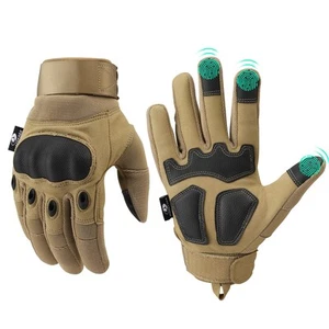Tactical Gloves for Men and Women, Touch screen Airsoft Gloves with Hard Knuc... - Picture 1 of 6