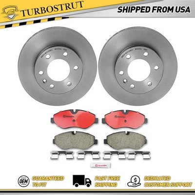 Front Brake Rotors Pads Kit For 2007-2009 Dodge Sprinter 2500 Lifetime Warranty - Image 1 of 3