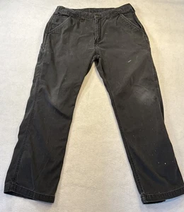 Carhartt Black Canvas Arbeitshose Herren 36x30 Utility Carpenter Double Pocket - Bild 1 von 22