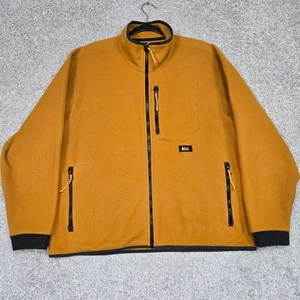 REI Co-Op Womens Large Trailsmith Fleece Full Zip Polartec yellow gold - Picture 1 of 8
