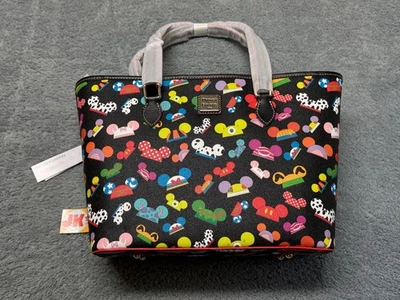 NEW Disney Dooney And Bourke Tote Bag Mickey Mouse Ear Hat Characters Black - Image 1 of 4