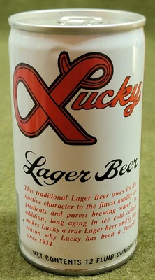 Lucky Lager Beer/Falstaff Brg Co. ~ Alum/Steel 12oz. Beer Can ~ Empty ~ USA ~ 01 - Image 1 of 4