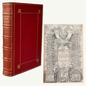 1607 Folio Complete Red-Ruled Geneva Bible in Exceptional Condition - Picture 1 of 22