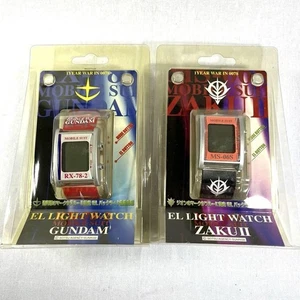 Gundam El Light Watch Set of 2 Retro 90s Collectible Wristwatches - Picture 1 of 8