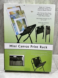 Creative Mark Folding Canvas Mini Print Rack - Artist Gallery Portable Display - Picture 1 of 8