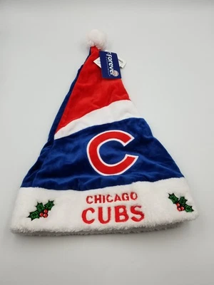 NWT OFFICIAL MLB CHICAGO CUBS SANTA HAT FOREVER COLLECTIBLES