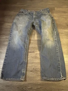 Ariat Blue Denim Herren Jeans M3 FR Loose Straight Work Herren 38x30 beschädigt - Bild 1 von 16