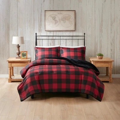 King/Cal King Faux Wool to Faux Fur Down Alternative Comforter Set - Image 1 of 4