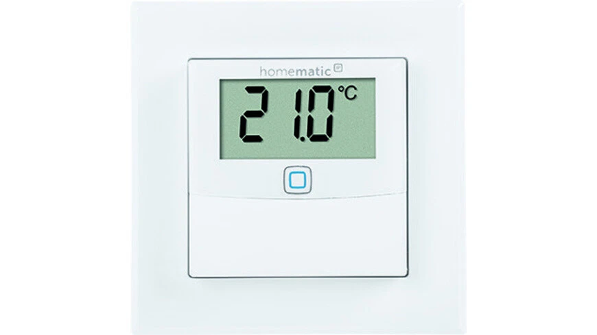 Homematic IP Smart Home Temperatur- und Luftfeuchtigkeitssensor mit Display – in - Bild 1 von 4