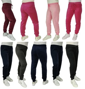 Juicy Couture Tracksuit Bottoms Velour Slim Tapered Leg Cuffed Zuma Pant Trouser - Picture 1 of 134