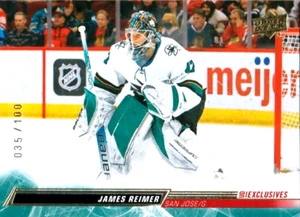 JAMES REIMER 22-23 UPPER DECK UD EXCLUSIVES 35/100 SP CARD # 394 SHARKS 2022-23 - Picture 1 of 2