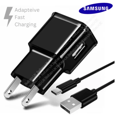 Adaptive Fast Charger Type C Charger C Cable for Samsung Galaxy S22/S21/S20/S9 - Image 1 of 4