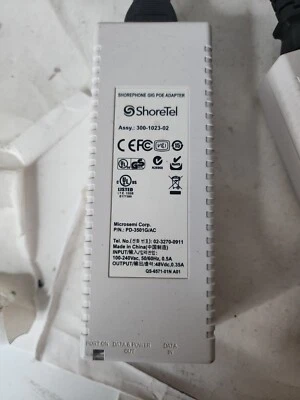 ShoreTel Shorephone Gig Poe Adapter Model PD-3501G/AC *w/ power cord - Image 1 of 4