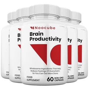 (5 pack) Noocube Brain Productivity Pills, Cognitive & Memory, Premium Formula - Picture 1 of 8
