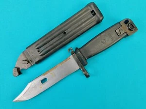 Vintage East German Germany Bayonet Fighting Knife w/ Scabbard - Picture 1 of 20