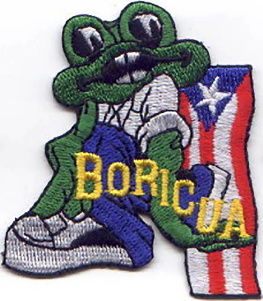 50 Pcs Puerto Rico Frog/BORICUA/Flag Embroidered Patches 3"x2.5" iron-on - Image 1 of 1
