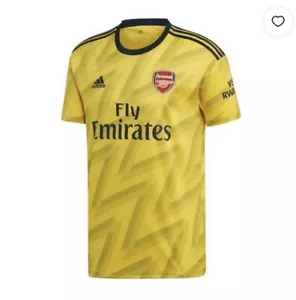 Adidas Arsenal Away Jersey 19/20 Yellow Navy Blue Stadium Cut Men Size Small - Picture 1 of 1