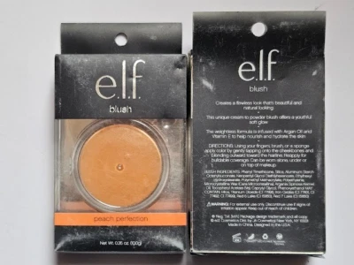 ELF e.l.f. Beautifully Bare Blush Cream to Powder Cheek 95001 Peach Perfection - Image 1 of 3