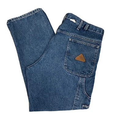 Men’s Bulwark FR Fire Resistant Denim Jeans Size 40x32 Medium Wash - Image 1 of 4