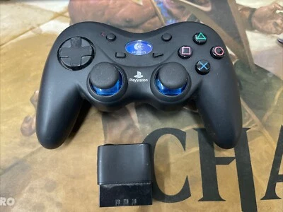 Logitech Wireless Action Playstation 2 PS2 Controller + Dongle Tested No Back - Image 1 of 2