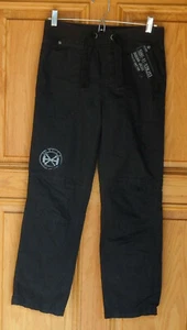 Helix Boys Size M (12) Black Elastic Waist Drawstring Pants - Picture 1 of 3
