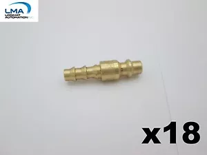 18 x PARKER BH8CP HOSE TUBE BRASS MALE FITTING 1/4" PUSH-LOK (LOT of 18) *** NEW - Foto 1 di 1